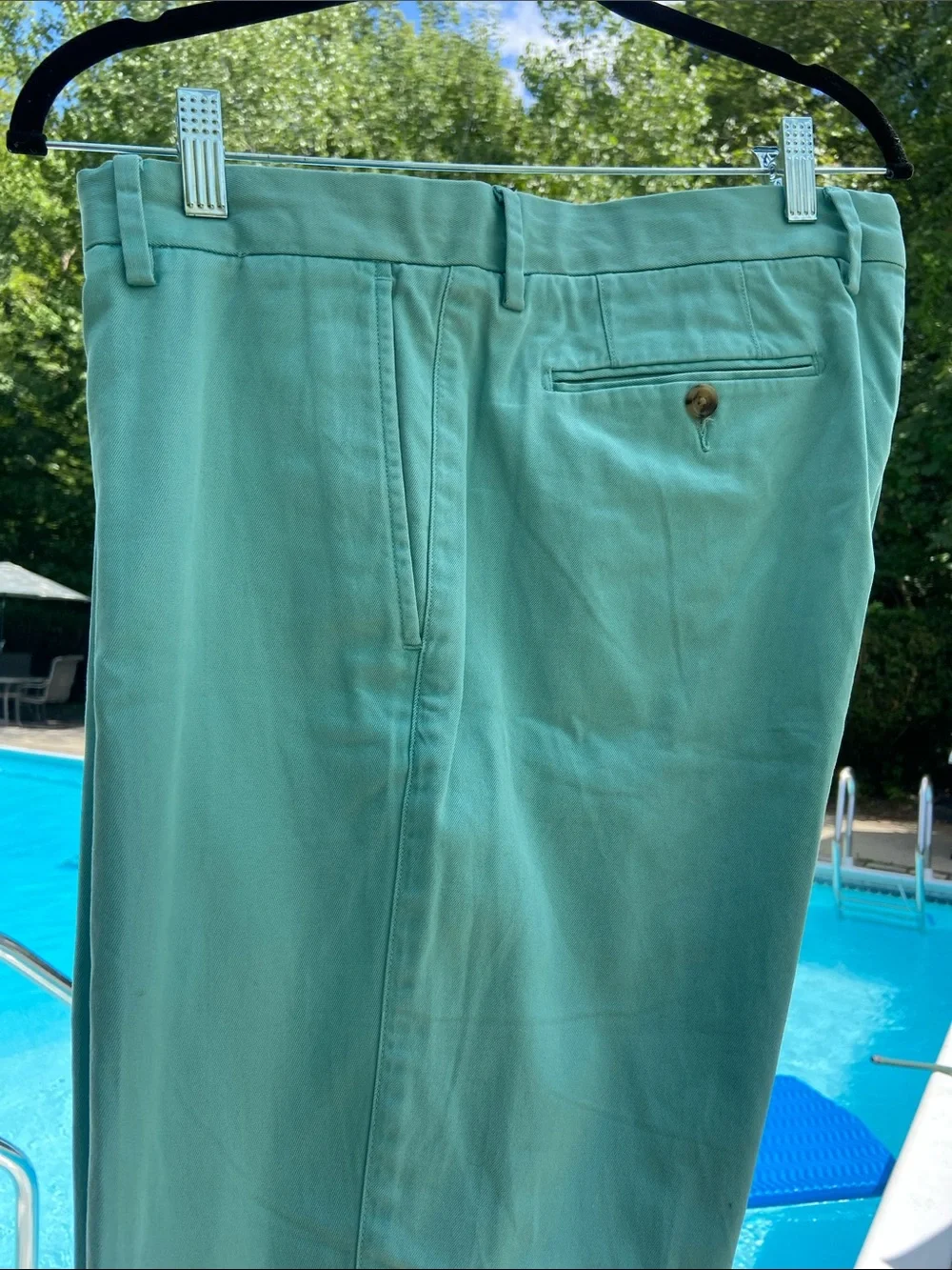Polo Ralph Lauren stretch slim fit turquoise pants size 36/32
